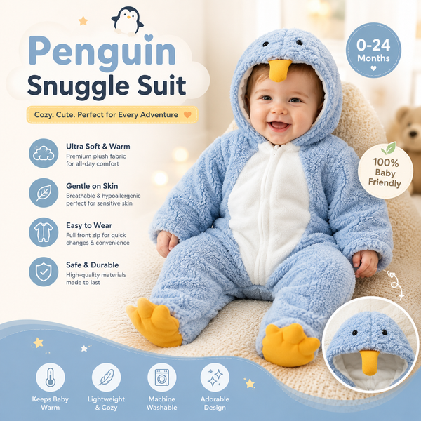 Penguin Snuggle Suit By Kiddstars